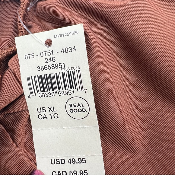 Aerie NWT Shine Pique Strappy Back One Piece Swimsuit in Bundle size XL - Picture 6 of 9